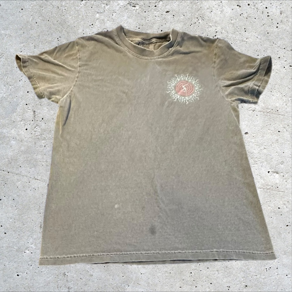 Comfort Colors Dave Matthews Band T Shirt Small Gray‎ Fire Dancer Graphic - Read